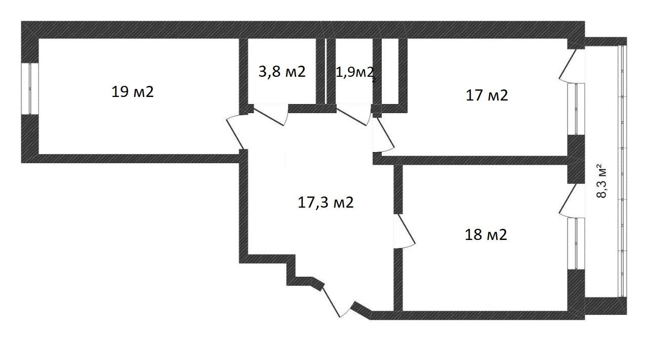 Фото №14: 2-комнатная квартира 85 м² - Краснодар, Центральный внутригородской округ, мкр. Завод Измерительных Приборов, ул. Зиповская, 3/3