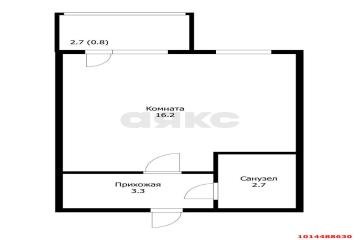 Фото №4: Студия 22 м² - Новая Адыгея, мкр. жилой комплекс Родной Дом, ул. Тургеневское шоссе, 33с2