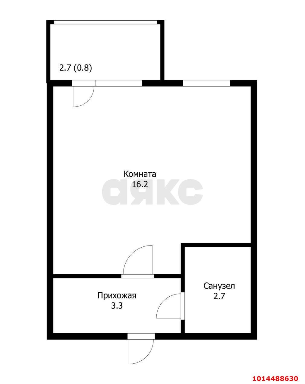 Фото №4: Студия 23 м² - Новая Адыгея, ул. Тургеневское шоссе, 33с2