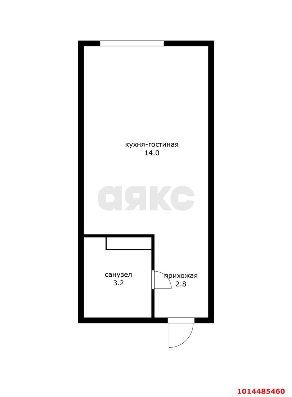 Фото №2: Студия 20 м² - Знаменский, Карасунский внутригородской округ, ул. Берёзовая, 1/1