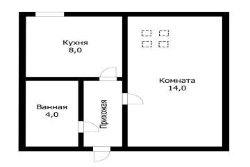 Фото №2: 1-комнатная квартира 31 м² - Ленина, мкр. жилой комплекс Хуторок, ул. Наримановская, 10к4