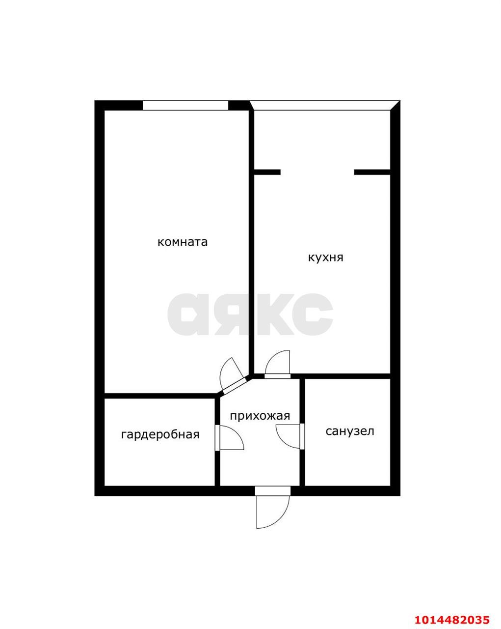 Фото №11: 1-комнатная квартира 33 м² - Российский, Прикубанский внутригородской округ, ул. Ратной Славы, 27