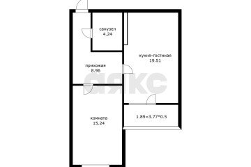Фото №2: 1-комнатная квартира 52 м² - Краснодар, мкр. Губернский, ул. им. Героя Яцкова И.В., 15к1