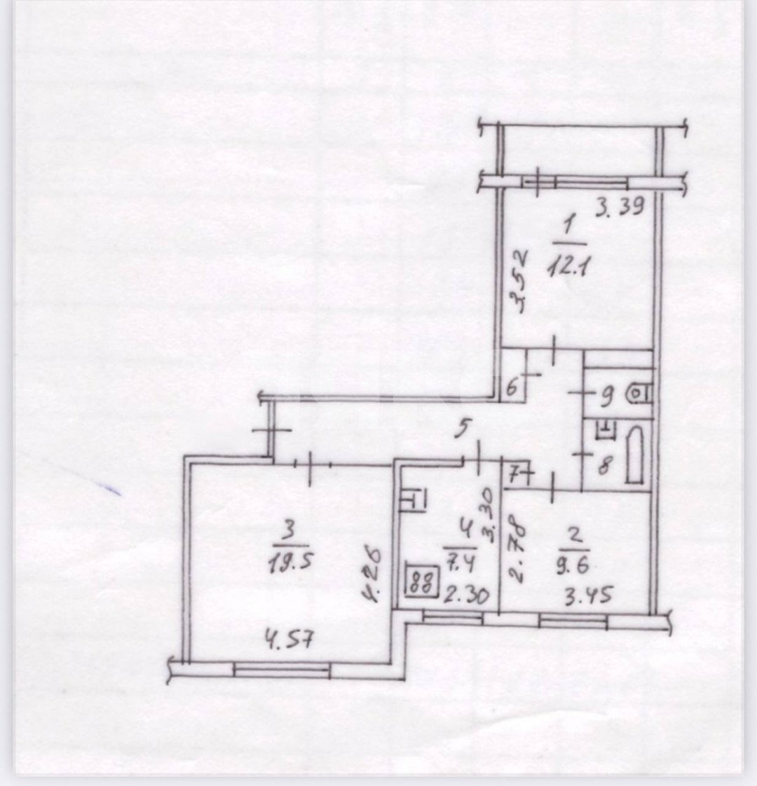 Фото №22: 3-комнатная квартира 66 м² - Нижнекамск, 10-й, пр-кт Вахитова, 4