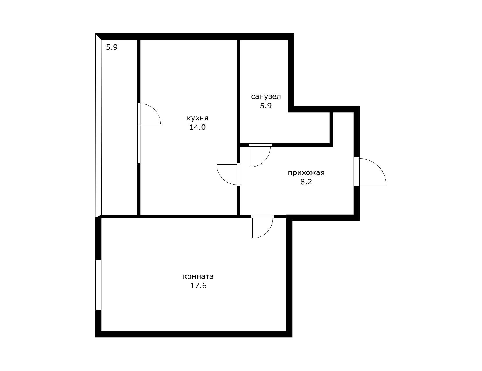 Фото №14: 1-комнатная квартира 45 м² - Краснодар, Прикубанский внутригородской округ, мкр. Восточно-Кругликовский, ул. Черкасская, 71/1