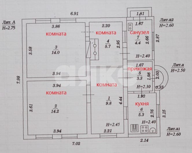 Фото №17: Дом 57 м² + 3 сот. - Ахтанизовская, пер. Кооперативный, 10