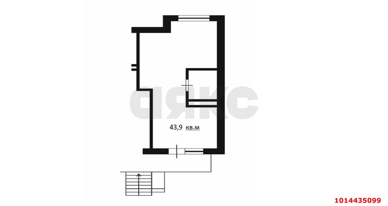 Фото №6: Торговое помещение 44 м² - Краснодар, жилой комплекс Дыхание, ул. Лётчика Позднякова, 2к8