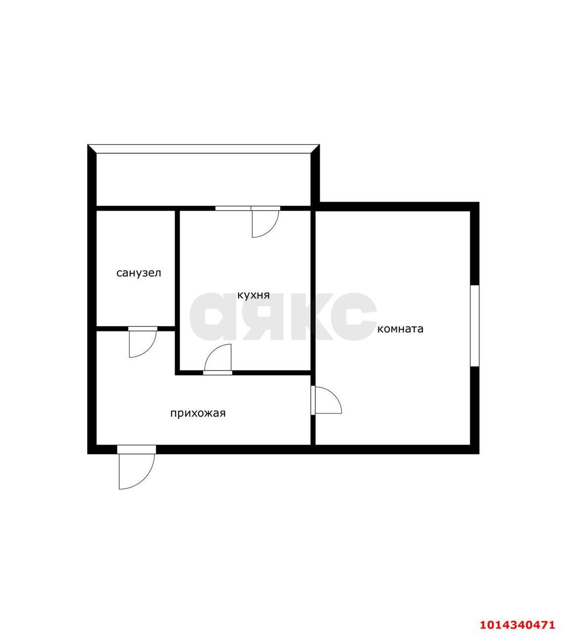Фото №3: 1-комнатная квартира 36 м² - Краснодарский, мкр. Прикубанский внутригородской округ, литД