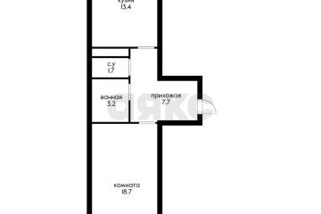 Фото №2: 1-комнатная квартира 52 м² - Краснодар, мкр. жилой комплекс Маршал, ул. Гаражная, 87