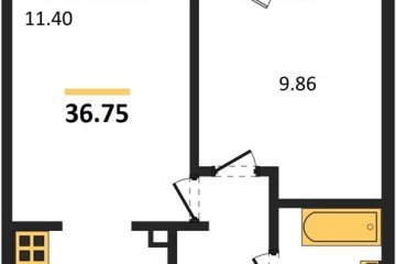 Фото №1: 1-комнатная квартира 39 м² - Краснодар, мкр. жилой комплекс Югге, 