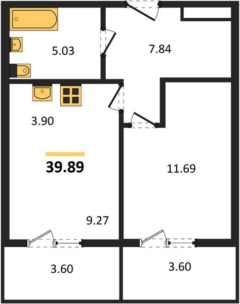Фото №1: 1-комнатная квартира 44 м² - Краснодар, Прикубанский внутригородской округ, мкр. жилой комплекс Югге