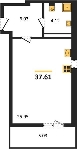 Фото №1: Студия 41 м² - Краснодар, Прикубанский внутригородской округ, мкр. жилой комплекс Югге