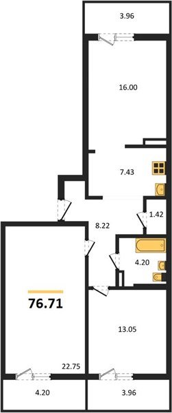 Фото №1: 2-комнатная квартира 85 м² - Краснодар, Прикубанский внутригородской округ, мкр. жилой комплекс Югге