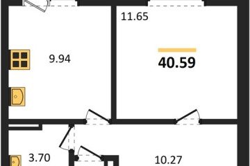 Фото №1: 1-комнатная квартира 40 м² - Краснодар, мкр. жилой комплекс Югге, 