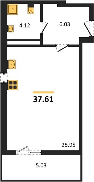 Фото №1: Студия 41 м² - Краснодар, Прикубанский внутригородской округ, мкр. жилой комплекс Югге