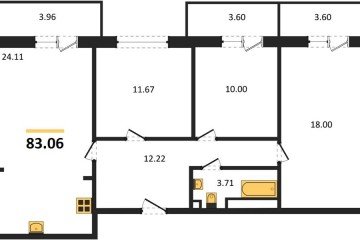 Фото №1: 3-комнатная квартира 90 м² - Краснодар, мкр. жилой комплекс Югге, 