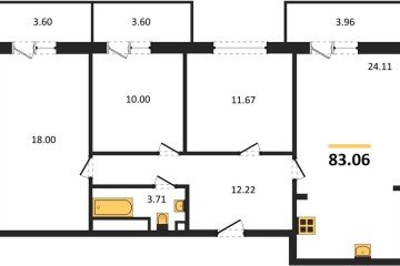 Фото №1: 3-комнатная квартира 90 м² - Краснодар, мкр. жилой комплекс Югге, 