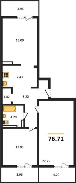 Фото №1: 2-комнатная квартира 85 м² - Краснодар, Прикубанский внутригородской округ, мкр. жилой комплекс Югге