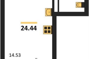 Фото №1: Студия 27 м² - Краснодар, мкр. Прикубанский внутригородской округ, 