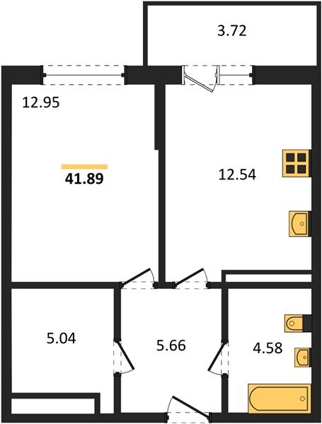 Фото №1: 1-комнатная квартира 44 м² - Краснодар, жилой комплекс Югге, мкр. Прикубанский внутригородской округ