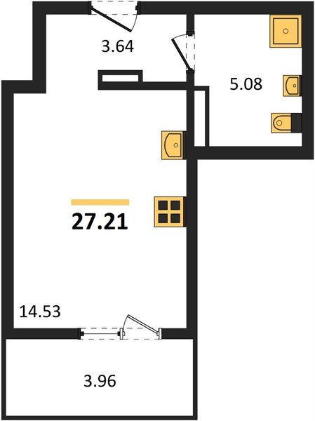 Фото №1: Студия 27 м² - Краснодар, жилой комплекс Югге, мкр. Прикубанский внутригородской округ