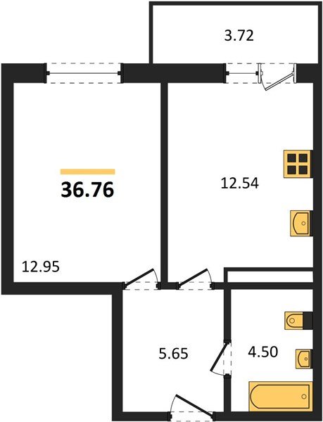 Фото №1: 1-комнатная квартира 39 м² - Краснодар, жилой комплекс Югге, мкр. Прикубанский внутригородской округ