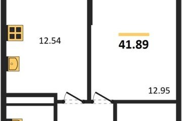 Фото №1: 1-комнатная квартира 44 м² - Краснодар, мкр. Прикубанский внутригородской округ, 