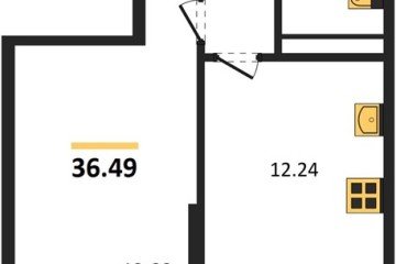 Фото №1: 1-комнатная квартира 39 м² - Краснодар, мкр. Прикубанский внутригородской округ, 
