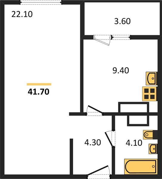 Фото №1: 1-комнатная квартира 45 м² - Краснодар, Прикубанский внутригородской округ, мкр. жилой комплекс Югге