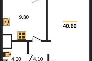 Фото №1: 1-комнатная квартира 42 м² - Краснодар, мкр. жилой комплекс Югге, 
