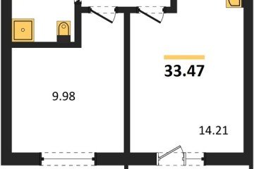 Фото №1: 1-комнатная квартира 33 м² - Краснодар, мкр. ЖК Тёплые Края, 