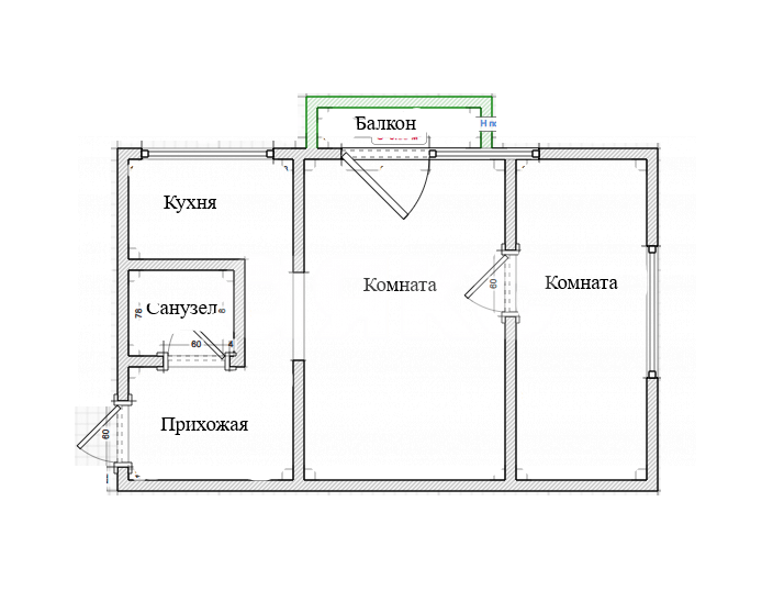 Фото №23: 2-комнатная квартира 41 м² - Темрюк, ул. Свердлова, 10А