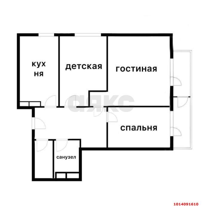 Фото №17: 3-комнатная квартира 75 м² - Краснодар, жилой комплекс Возрождение, ул. имени 40-летия Победы, 111