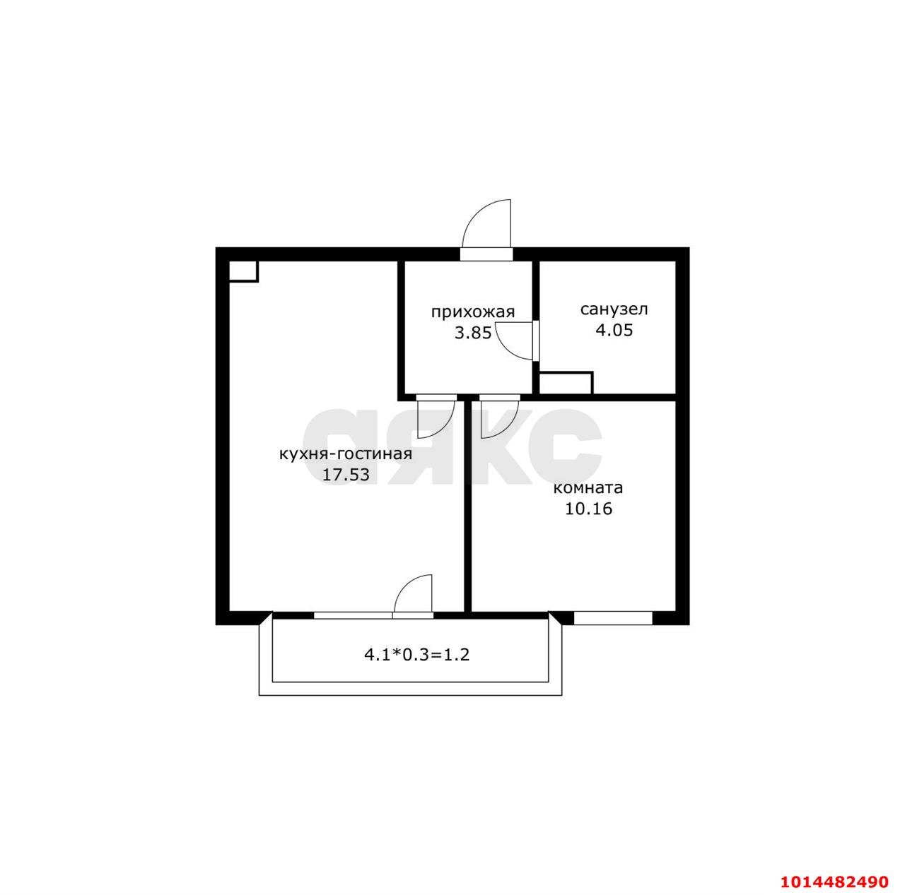 Фото №20: 1-комнатная квартира 39 м² - Краснодар, Фестивальный, ул. Круговая, 4/1