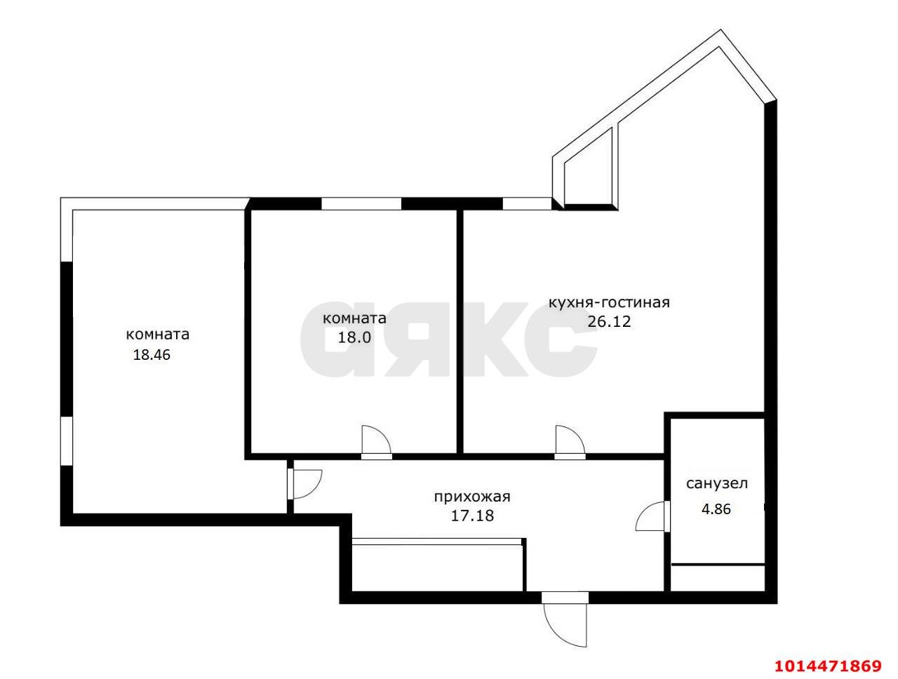 Фото №20: 3-комнатная квартира 90 м² - Краснодар, жилой комплекс Седьмой Континент, ул. Совхозная, 1к5