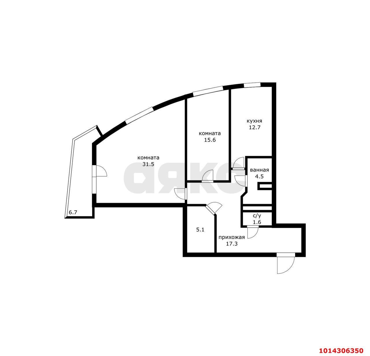 Фото №18: 2-комнатная квартира 90 м² - Краснодар, Западный внутригородской округ, 