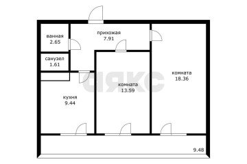Фото №1: 2-комнатная квартира 54 м² - Краснодар, мкр. Светлоград, ул. Красных Партизан, 1/3