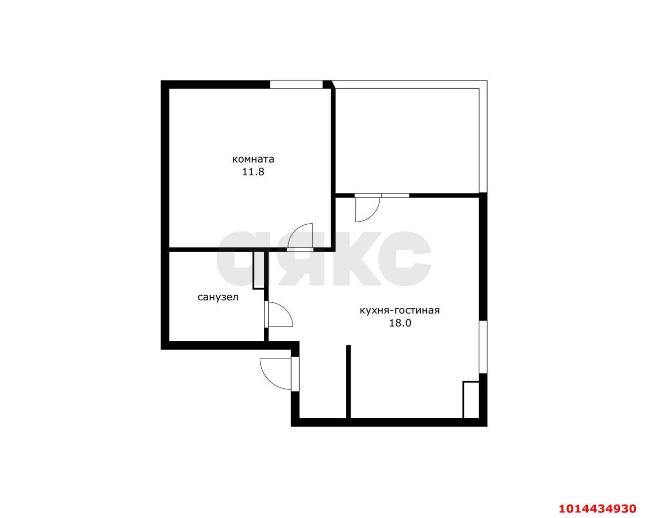 Фото №11: 1-комнатная квартира 33 м² - Краснодар, Любимово, 2