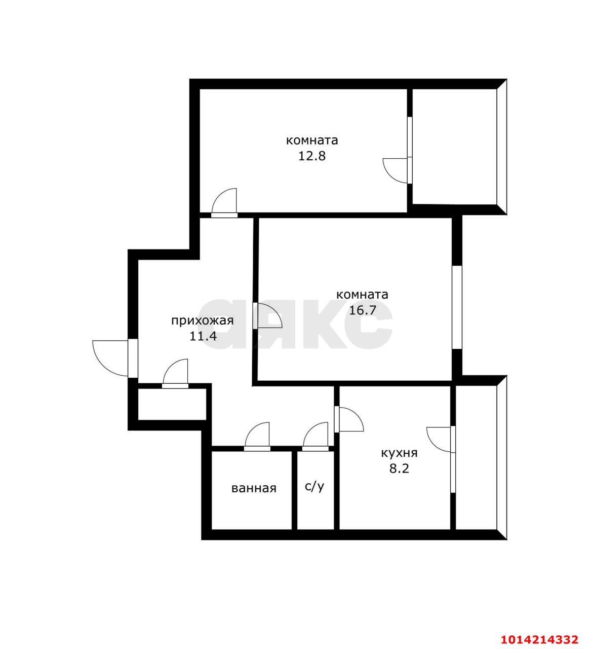 Фото №9: 2-комнатная квартира 53 м² - Краснодар, Дубинка, ул. КИМ, 1