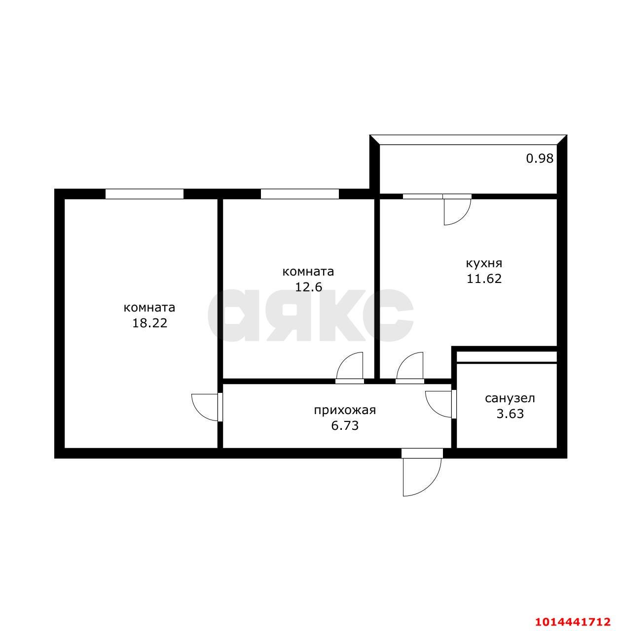 Фото №13: 2-комнатная квартира 54 м² - Краснодар, жилой комплекс Краски, ул. Краеведа Соловьёва, 6