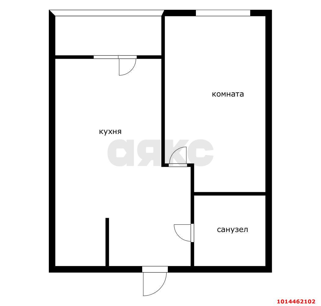 Фото №2: 1-комнатная квартира 34 м² - Краснодар, жилой комплекс Грани, ул. Западный Обход, 45