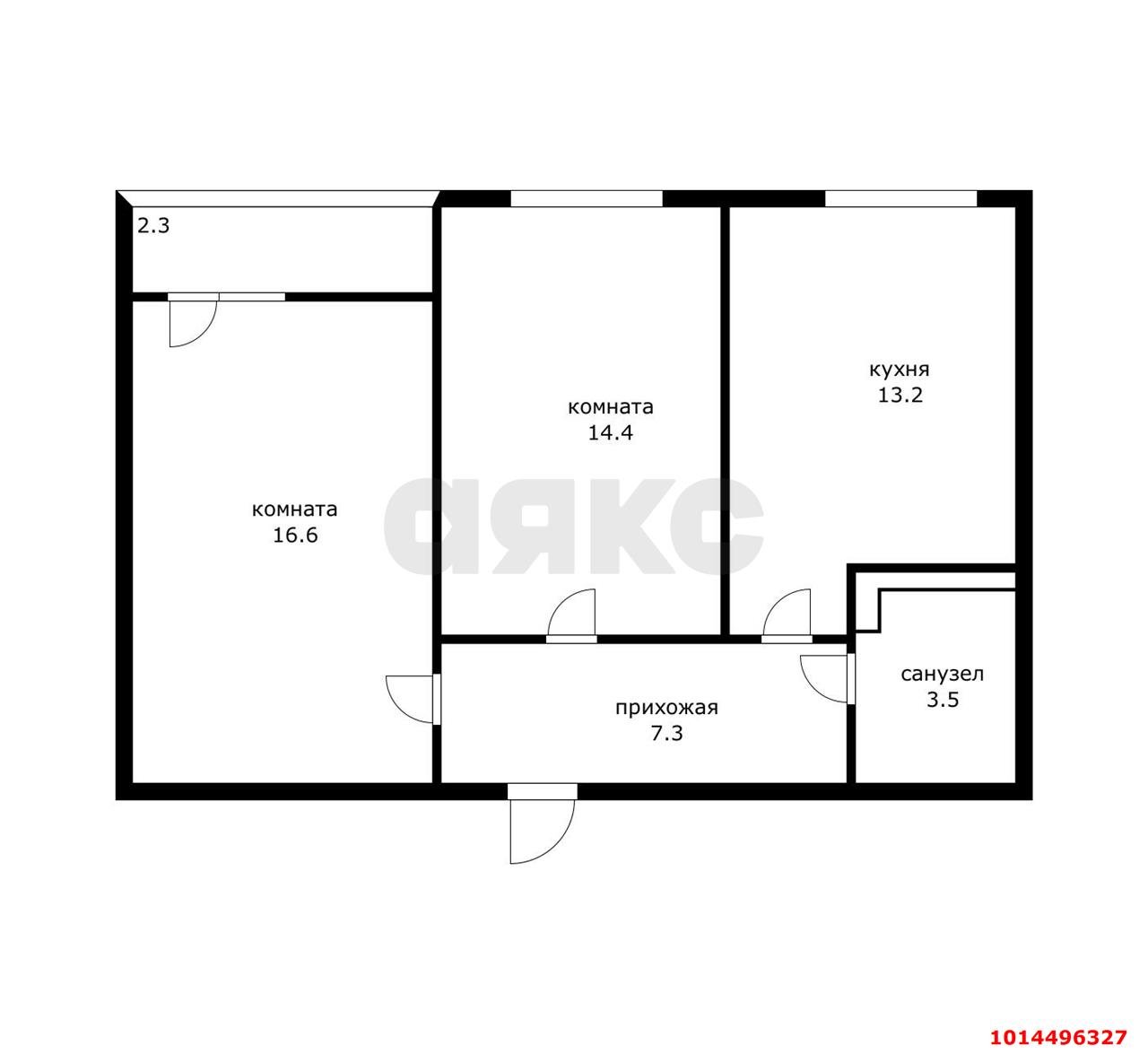 Фото №8: 2-комнатная квартира 56 м² - Краснодар, Новознаменский, ул. Войсковая, 4к3