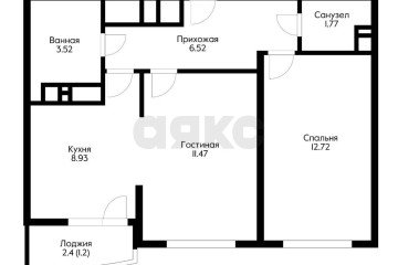 Фото №3: 2-комнатная квартира 47 м² - Краснодар, мкр. имени Петра Метальникова, ул. Петра Метальникова, 36