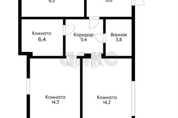 Фото №1: Часть дома 60 м² - Краснодар, мкр. Центральный, ул. Горького, 186