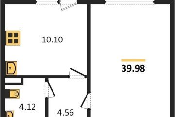 Фото №1: 1-комнатная квартира 39 м² - Краснодар, мкр. Восточно-Кругликовский, ул. Героя А.А. Аверкиева, 21