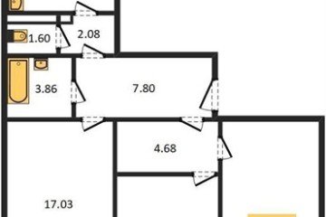 Фото №1: 3-комнатная квартира 86 м² - Краснодар, мкр. жилой комплекс Квартал № 6, ул. Генерал-лейтенанта Александра Сапрунова, 17