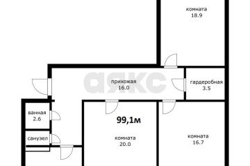 Фото №1: 3-комнатная квартира 99 м² - Краснодар, мкр. имени Маршала Жукова, ул. Александра Покрышкина, 4/4
