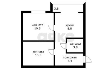 Фото №5: 2-комнатная квартира 45 м² - Краснодар, п. Калинино, ул. Российская, 383