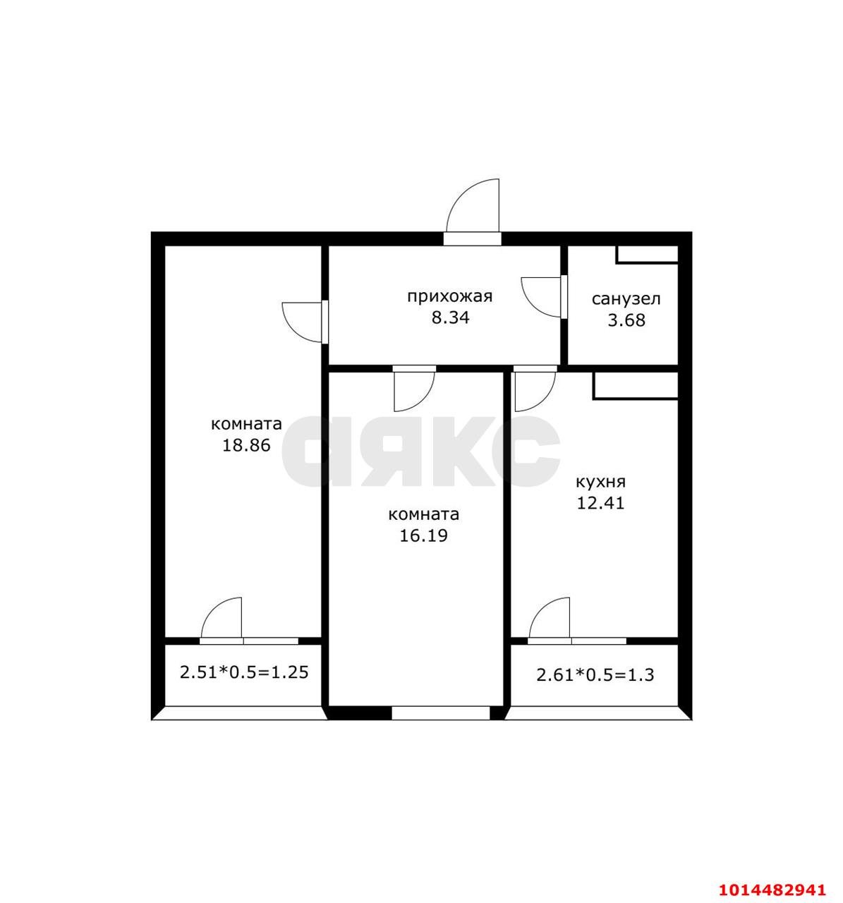 Фото №20: 2-комнатная квартира 67 м² - Краснодар, Школьный, Прикубанский внутригородской округ, Круглик, мкр. жилой комплекс Сердце, ул. Школьная, 1
