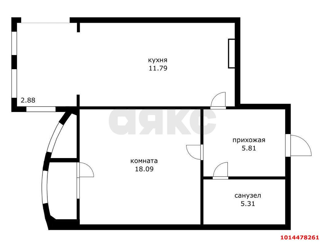 Фото №17: 1-комнатная квартира 44 м² - Краснодар, Фестивальный, ул. Гаражная, 81/3